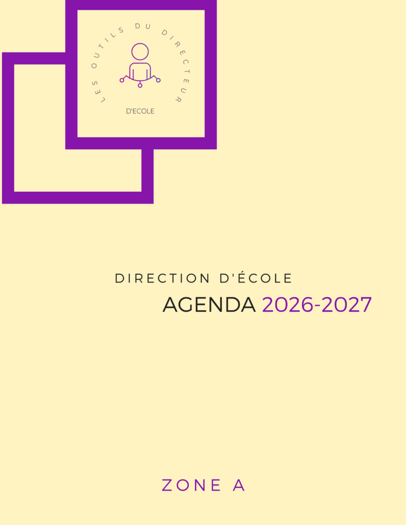 Direction d'école Agenda 2026-2027 - Zone A